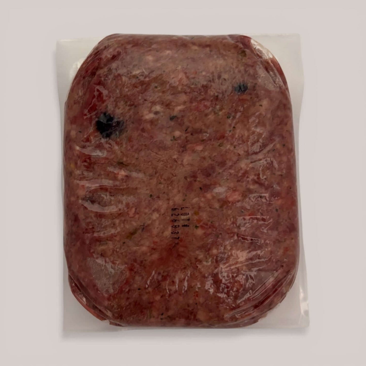 Beef raw dog food packaging, The Big Beef, nutrient-dense, pasture-raised beef for dogs.